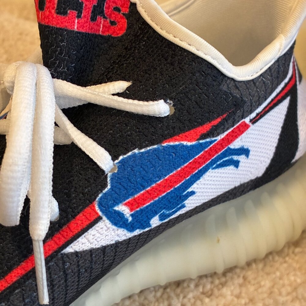 Mens' Custom Buffalo Bills Sneakers Size 8.5 - Picture 8 of 8